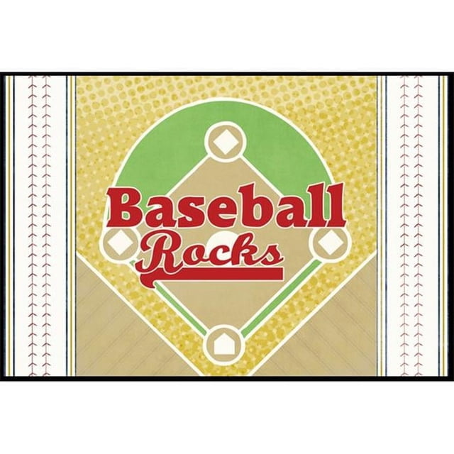 Carolines Treasures SB3077JMAT Baseball Rocks Indoor or Outdoor Mat