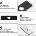 thumbnail image 4 of Faucet Cover Plate Hole Cover Bathroom Kitchen Sink Stainless Steel Faucet. ( Black)1pcs), 4 of 4