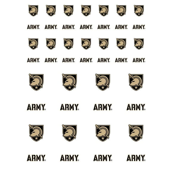Army Black Knights Small Sticker Sheet - 2 Sheets