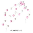 thumbnail image 3 of Tyeign Macaron Pom-Pom Hanging Garland, Soft Plush Tassel Banner for teen Room Nursery Photo Prop, Cute Boho Wall Decor teen Shower Birthday Party Mantel Window Decoration, 1X Pendant, 3 of 4