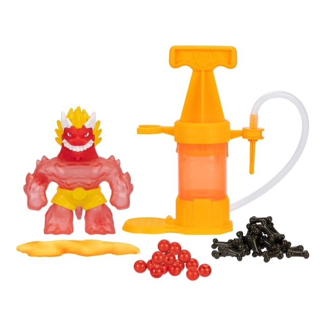Heroes of Goo Jit Zu Hero Creator Blazagon with 3 Unique goo fillings, Mix, Fill & Create Your own Stretchy Action Figure, Play Again and Again