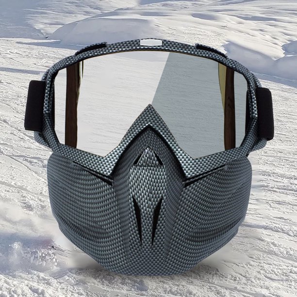 Gafas de seguridad para ciclismo con mascarilla extraíble, antivaho, resistentes al viento, para hombres y mujeres