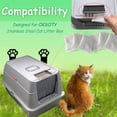 thumbnail image 2 of Activated Charcoal Odor Absorber Bags Compatible with OKSOTY Stainless Steel Cat Litter Box, Natural Coconut shell Bags, Absorb Odors/Control Damp from Pets/Keep Home Fresh（6PCS）, 2 of 5