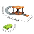 thumbnail image 2 of Jindong Toddler Playset Loop Raceway Race Track with Sounds 2Toy Cars for Ages 18+ Months, 2 of 3