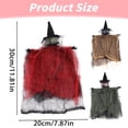 thumbnail image 3 of Halloween Hanging Witch Decorations, Scary Witch Dolls with Glowing & Tattered Bodies Door Hanging Props for Indoor Outdoor Decor, 3 of 9