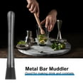 thumbnail image 5 of Uxcell 8inch Stainless Steel Cocktail Muddler Drink Muddler Bar Tool Black, 5 of 6
