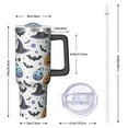 thumbnail image 3 of Halloween 40oz Stainless Steel Mug with Handle and Straw, Insulated Drinkware for Fall, 3 of 7