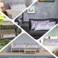 thumbnail image 6 of Purple Body Pillow Covers 20"x60", Eucalyptus Leaves Soft Brushed Microfiber Breathable Throw Pillow Covers, Pillowcase with Zipper for Couch Sofa Bedroom Living Room, 6 of 9