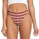 thumbnail image 1 of Fotbe Red and Brown Squares Tanga Sin Costuras para Mujer con Estampado – Panties Invisibles, Transpirables y Cómodos para Uso Diario-X-Large, 1 of 6