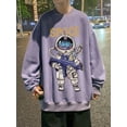 thumbnail image 3 of Sudadera con capucha y cuello redondo con estampado de astronauta espacial de anime para hombre, moda de otoño, estilo hip hop, ropa de calle de gran tamaño Y2K, 3 of 5