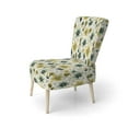 thumbnail image 3 of Designart "Serene Green Fernscape II" Green Floral Upholstered Accent Chair - Cottage Arm Chair For Bedroom, 3 of 7