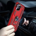 thumbnail image 3 of Dteck Case For Apple iPhone 11 Pro Max(6.5 inches) ,Shockproof Rubber Armor Case Hybrid Rugged Hard PC Back Phone Ring Kickstand Cover,without Screen Protector ,Red, 3 of 8