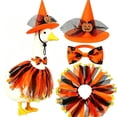 thumbnail image 3 of Sruoe Halloween Porch Goose Outfits, 23 Inch Porch Goose Clothes, Goose Clothes Dress, Goose Sculpture Clothes for Lawn Statue Cement Statue Yard Patio Party Decoration, 3 of 5
