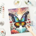 thumbnail image 6 of JYLMOOD DIY Animal Paint by Number for Adults, Easy Painting by Numbers for Gift Home Wall Decor 16x20in without Frame, Colored Canvas - Colorful Butterfly, 6 of 6
