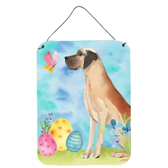 Fawn Natural Great Dane Easter Wall or Door Hanging Prints