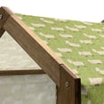 thumbnail image 4 of Cattle Pet House, Goat Pattern Standing Sleeping and Walking on Green Field Background, Outdoor & Indoor Portable Dog Kennel with Pillow and Cover, 5 Sizes, Apple Green Beige, by Ambesonne, 4 of 4