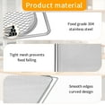 thumbnail image 4 of GCQ Air Fryer Accessories for Ninja Foodi 13 in 1 SP351 SP301 SP201 Air Fry Toaster Oven, 13.5''×12.3'' Air Fryer Replacement Basket Grill Wire Racks, 4 of 7