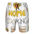 thumbnail image 3 of Balery Home Cooking Traje de Baño Estilo Hawaiano para Hombre, Shorts de Secado Rápido con Bolsillos-X-Large, 3 of 6