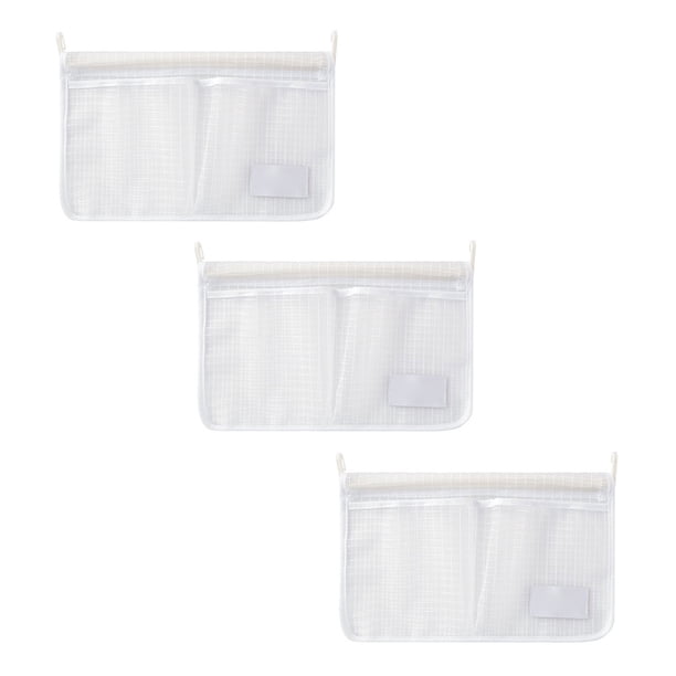 Hytrove 3Ud Bolsa Organizadora De Malla Para Refrigerador Con Apertura Amplia Y Doble Compartimento