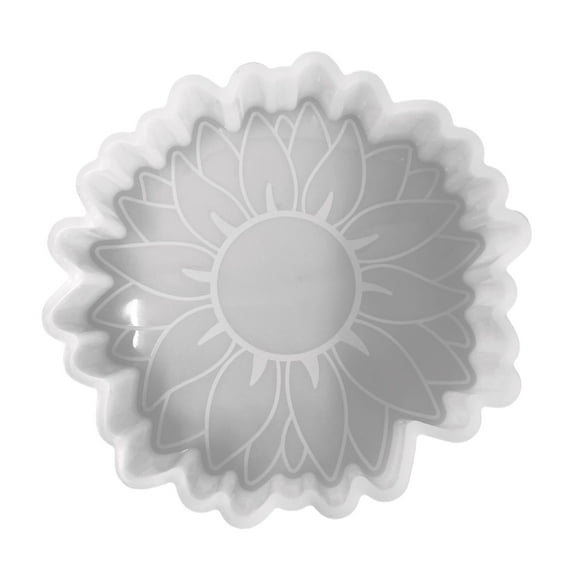 Large Sunflower Silicone Freshie Mold | 5" Wide x 5" Long x 1" Deep | Silicone Mold for Freshies, Epoxy, Soap Sunflower Mold Aroma Melt Scented Beads Oven Safe