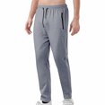 thumbnail image 2 of YLSDY Men's Athletic Hiking Pants Lightweight Quick Dry Travel Fishing Joggers Running Workout Active Track Pants Gray XL, 2 of 9