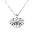 thumbnail image 2 of Carta Miembros de la familia Collar de corazón de diamante completo Accesorios de moda para mujer Wmkox8yi  sjalhkljlk1119, 2 of 5