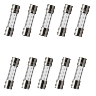 10-Pack C517 3A 350V Glass Fuse Tubes - 5x15mm Fast-Acting Replacement Fuses For Electronics & Appliances