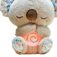 thumbnail image 1 of Lindo juguete de peluche Koala para dormir de 30 cm con luz y sonido regalo para bebé recién nacido (gris), 1 of 2