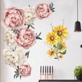 thumbnail image 3 of Billuyoard Adhesivo de pared de flores estilo elegante pintura calcomanía hogar Oficina arte papel tapiz cartel extraíble para sala de estar TV telón de Decoración del hogar Tipo 2 Billuyoard HA077073-02, 3 of 6