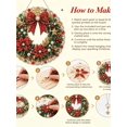 thumbnail image 5 of Christmas Pearl Diamond Art Hanging Ornament Kit, Handmade DIY Crystal Pearl Suncatcher Pendant, 2D Rhinestone Bead Window Wall Christmas Holiday Decoration, 5 of 6