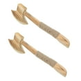thumbnail image 1 of DEBGFS 2Pcs Wood Hatchet Props Wooden Toy Hatchet Wooden Hatchet with Rope Handle, 1 of 6