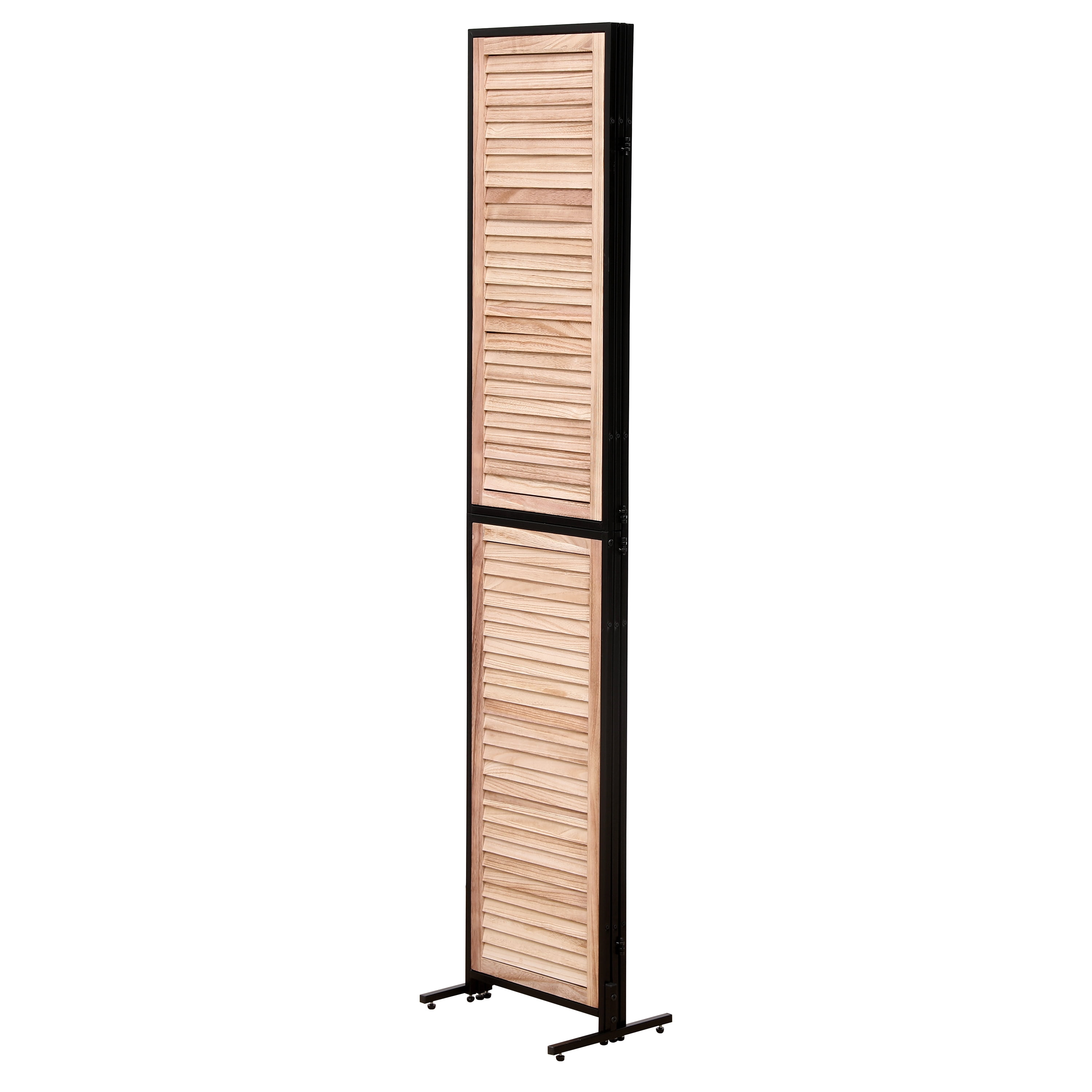 Miniyam 3 Panels Privacy Screen, 5.9 FT Tall Freestanding Folding Partition Wall Dividers Screen for Home Office Restaurant Bedroom, Natural
