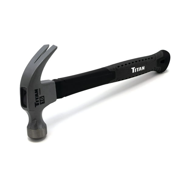 Mango de fibra de vidrio con cabeza de hierro fundido Claw Hammer Titan 63020, 500 ml