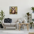 thumbnail image 2 of Detailed Owl Perched Wildlife Animals & Insects Painting Gray Framed Art Print Wall Art, 2 of 7
