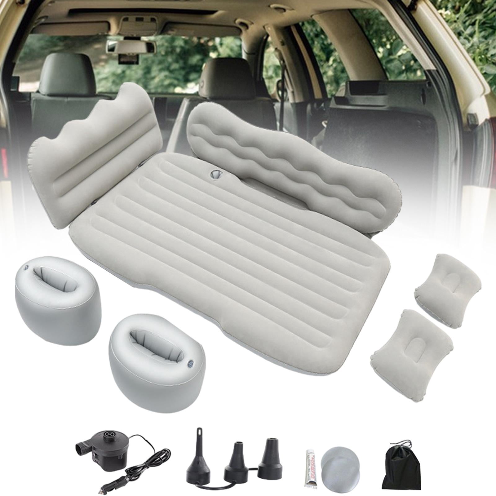 Colaxi Car Inflatable Mattress Backseat Sleeping Pad, Portable Camping Air Mattress Bed, Car Air Bed for Auto MPV Camping Picnic Gray