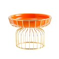 thumbnail image 3 of Soporte para plato de fruta, plato de torre para aperitivos y verduras, pie alto, postre Vintage creativo nórdico para soporte de cocina, mesa de Hote naranja pequeña Macarena plato de frutas, 3 of 7