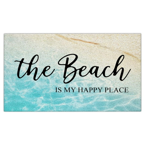Felpudo Jvpke Coastal Beach 43x30 cm de PVC antideslizante