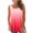 Pink, variant on Asxite Tank Tops for Women Sleeveless Trendy Gradient Print Round Neck Casual Blouse