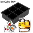 thumbnail image 1 of Silicone Ice Cube Maker 6 Cavities Chocolate Candy Tray Mold Kitchen Cooking Tools Black, 1 of 8