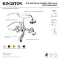 thumbnail image 2 of Aqua Vintage AE55T5 Clawfoot Tub Faucet with Hand Shower, Oil Rubbed Bronze, 2 of 7