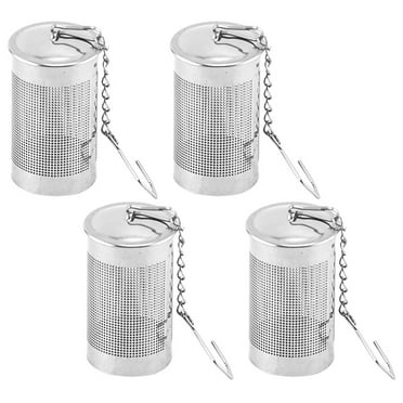 4 Pcs Tea Infuser Diffuser Undercap Silverts Ball Filter Coffee Strainer Portable Steeper Stainless Steel