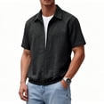 thumbnail image 5 of Vetsdori Outdoor T-Shirts for Men Short Sleeve Summer Pullover Fashion Casual Plain Mens Tops Collar, 5 of 7