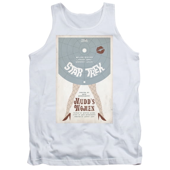 Star Trek Tos Episode 6 Adult Tank Top White