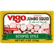 Vigo Imported Octopus Style Jumbo Squid, 4 oz Pack Of 10