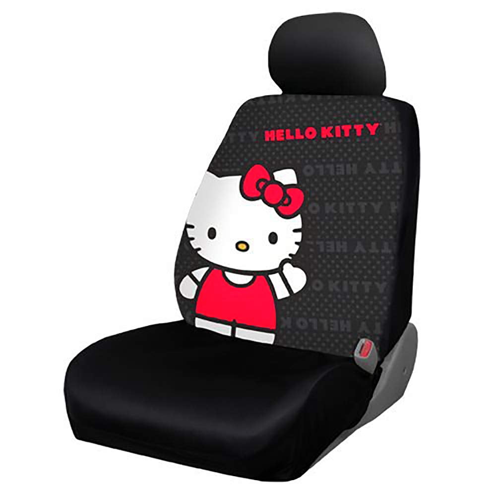 YupbizAuto Hello Kitty Car Accessories 10-Piece Assorted Polycotton Auto Seat Covers Bundle Set