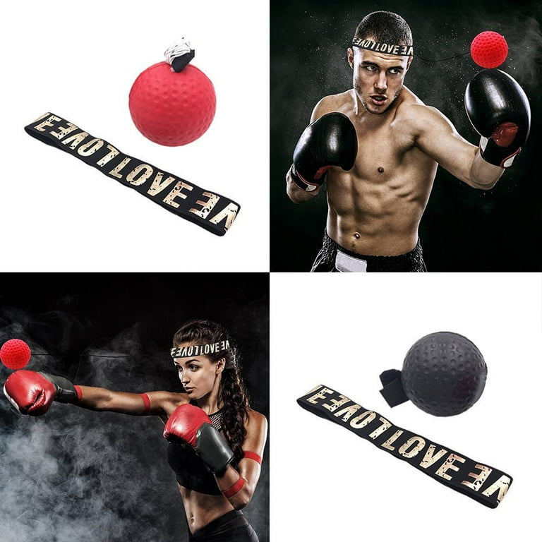 Boxing Fight Ball Punch Exercise Head-Band Reflex Speed Training