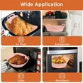 thumbnail image 6 of Hands DIY 2Pcs Air Fryer Silicone Pot Reusable Air Fryer Silicone Basket Heat Resistant Round Silicone Baking Pan Air Fryer Accessories Paper Liners Replacement for Oven Microwave, 6 of 8