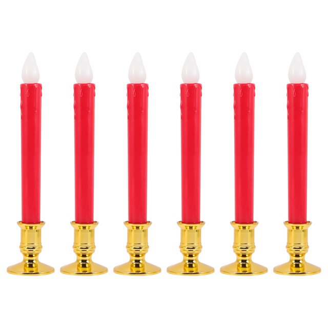 KAKOWELY 6 velas largas sin llama con pilas LED