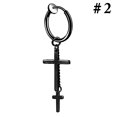 thumbnail image 3 of Boucle d'Oreille Sans Perçage Unisexe Mode à Clip Boucle d'Oreille Pendante Anneau, 3 of 10