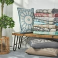 thumbnail image 6 of Superior Cotton Blend Woven Jacquard Vintage Medallion Bedspread Set 3-Pieces, King, Slate Blue, 6 of 6